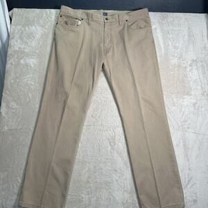 Polo Ralph Lauren Jeans Khaki Tan Cotton Denim Straight Pants Men’s Size 42x32